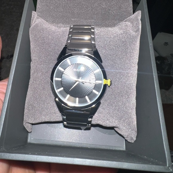 Bulova Men's 3-Hand Calendar Date Quartz Watch, Patterned Dial, 38mm - Picture 3 of 12